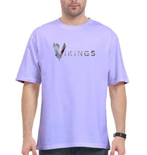 Load image into Gallery viewer, Vikings Oversized T-Shirt for Men-Lavender-Ektarfa.online
