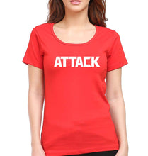Load image into Gallery viewer, Attack T-Shirt for Women-Red-Ektarfa.online
