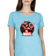 Load image into Gallery viewer, Scarlet Witch Wanda T-Shirt for Women-Light Blue-Ektarfa.online
