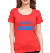 Load image into Gallery viewer, Swim T-Shirt for Women-Red-Ektarfa.online
