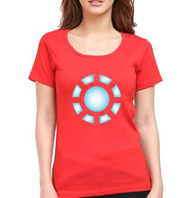 Load image into Gallery viewer, ARC REACTOR Iron Man Superhero T-Shirt for Women-Red-Ektarfa.online

