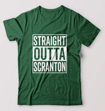 Load image into Gallery viewer, Straight Outta Scranton T-Shirt for Men-Bottle Green-Ektarfa.online
