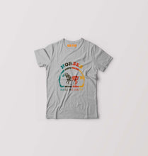 Load image into Gallery viewer, Horses Kids T-Shirt for Boy/Girl-Grey-Ektarfa.online
