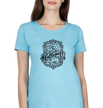 Load image into Gallery viewer, Hufflepuff Harry Potter T-Shirt for Women-SkyBlue-Ektarfa.online
