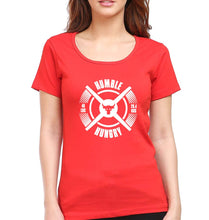 Load image into Gallery viewer, Humble Hungry Gym T-Shirt for Women-Red-Ektarfa.online
