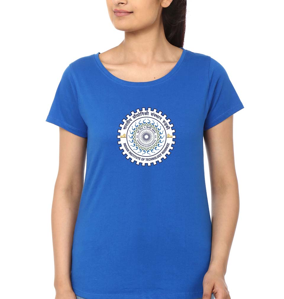 IIT Roorkee T-Shirt for Women-Royal Blue-Ektarfa.online