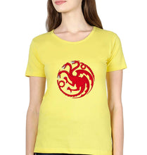 Load image into Gallery viewer, House of the Dragon (GOT) T-Shirt for Women-Yellow-Ektarfa.online
