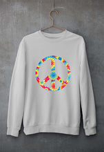 Load image into Gallery viewer, Trippy Psychedelic Peace Unisex Sweatshirt for Men/Women-Grey Melange-Ektarfa.online
