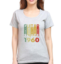 Load image into Gallery viewer, Guitar T-Shirt for Women-Grey Melange-Ektarfa.online
