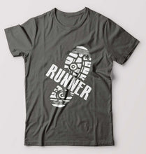 Load image into Gallery viewer, Runner Running T-Shirt for Men-Charcoal-Ektarfa.online
