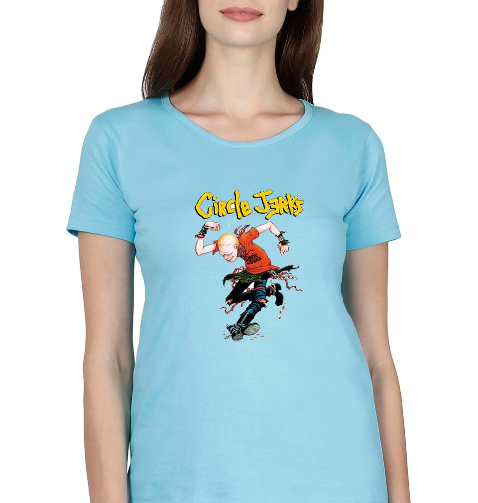 Circle Jerks T-Shirt for Women-SkyBlue-Ektarfa.online