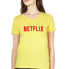 Load image into Gallery viewer, Netflix T-Shirt for Women-Yellow-Ektarfa.online
