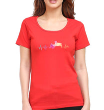 Load image into Gallery viewer, Piano T-Shirt for Women-Red-Ektarfa.online
