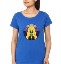 Load image into Gallery viewer, Alien T-Shirt for Women-Royal Blue-Ektarfa.online
