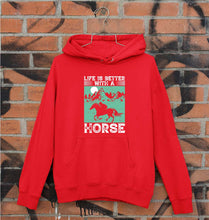 Load image into Gallery viewer, Horse Riding Unisex Hoodie for Men/Women-Red-Ektarfa.online
