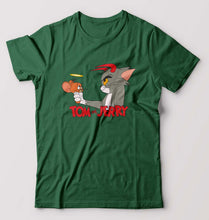 Load image into Gallery viewer, Tom and Jerry T-Shirt for Men-Bottle Green-Ektarfa.online
