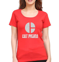 Load image into Gallery viewer, Cat Power T-Shirt for Women-Red-Ektarfa.online
