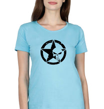 Load image into Gallery viewer, Punisher T-Shirt for Women-Light Blue-Ektarfa.online
