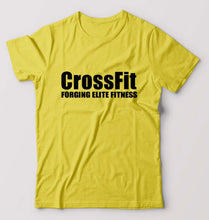 Load image into Gallery viewer, CrossFit T-Shirt for Men-Yellow-Ektarfa.online
