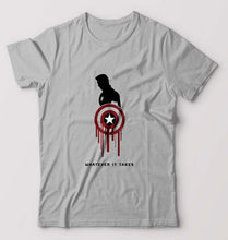 Load image into Gallery viewer, Captain America Superhero T-Shirt for Men-Grey Melange-Ektarfa.online
