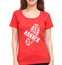 Load image into Gallery viewer, Runner Running T-Shirt for Women-Red-Ektarfa.online
