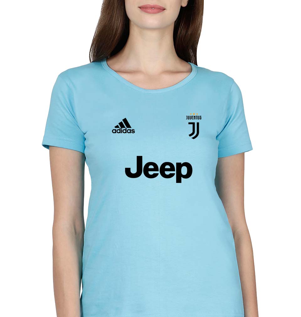 Juventus F.C. 2021-22 T-Shirt for Women-SkyBlue-Ektarfa.online