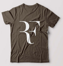 Load image into Gallery viewer, Roger Federer_RF T-Shirt for Men-Olive Green-Ektarfa.online

