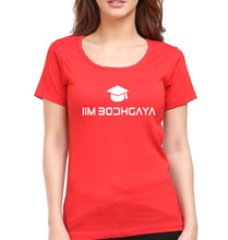 Load image into Gallery viewer, IIM BodhGaya T-Shirt for Women-Red-Ektarfa.online
