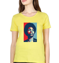 Load image into Gallery viewer, Nina Simone T-Shirt for Women-Yellow-Ektarfa.online

