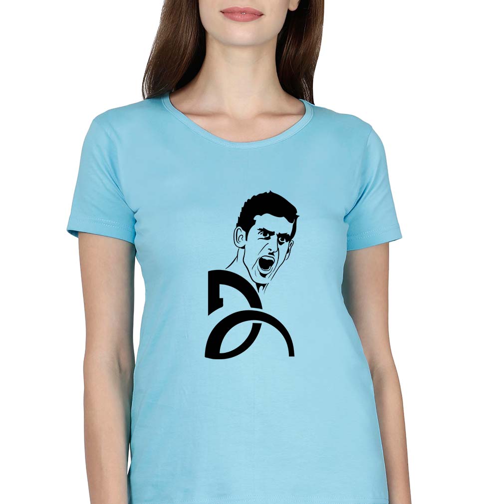 Novak Djokovic T-Shirt for Women-SkyBlue-Ektarfa.online