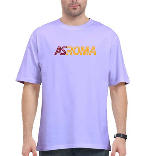 A.S. Roma Oversized T-Shirt for Men-Lavender-Ektarfa.online