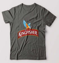 Load image into Gallery viewer, Kingfisher T-Shirt for Men-Charcoal-Ektarfa.online

