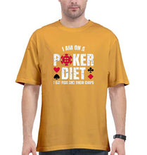 Load image into Gallery viewer, Poker Oversized T-Shirt for Men-Golden Yellow-Ektarfa.online

