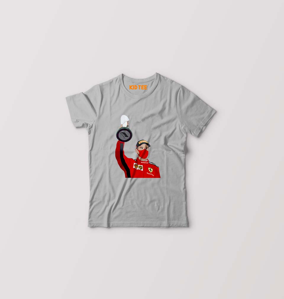 Sebastian Vettel F1 Kids T-Shirt for Boy/Girl-Grey-Ektarfa.online