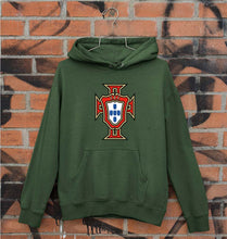 Load image into Gallery viewer, Portugal Football Unisex Hoodie for Men/Women-S(40 Inches)-Dark Green-Ektarfa.online

