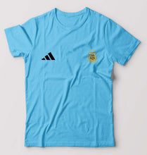 Load image into Gallery viewer, Argentina Football T-Shirt for Men-Light Blue-Ektarfa.online
