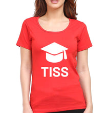 Load image into Gallery viewer, Tata Institute of Social Sciences (TISS) T-Shirt for Women-Red-Ektarfa.online
