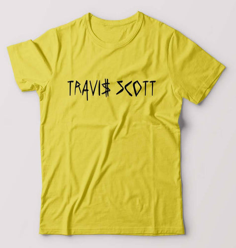 Astroworld Travis Scott T-Shirt for Men-S(38 Inches)-Yellow-Ektarfa.online