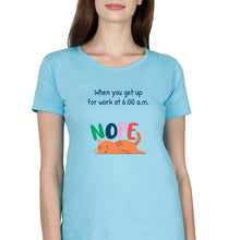Load image into Gallery viewer, Nope T-Shirt for Women-Light Blue-Ektarfa.online
