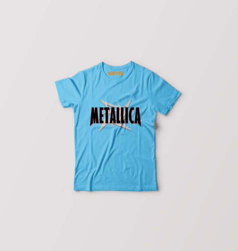Metallica Kids T-Shirt for Boy/Girl-Light Blue-Ektarfa.online