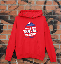 Load image into Gallery viewer, Travel Harder Unisex Hoodie for Men/Women-Red-Ektarfa.online
