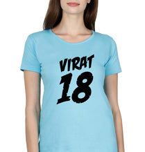 Load image into Gallery viewer, Virat Kohli T-Shirt for Women-Light Blue-Ektarfa.online
