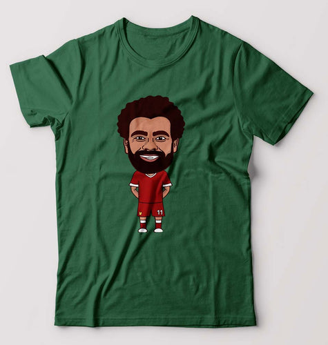 Mohamed Salah T-Shirt for Men-Bottle Green-Ektarfa.online