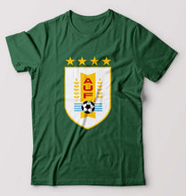 Load image into Gallery viewer, Uruguay Football T-Shirt for Men-Bottle Green-Ektarfa.online
