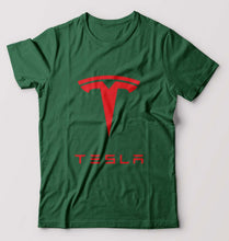 Load image into Gallery viewer, Tesla T-Shirt for Men-Bottle Green-Ektarfa.online
