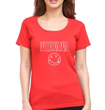 Load image into Gallery viewer, Nirvana T-Shirt for Women-Red-Ektarfa.online
