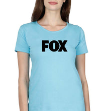 Load image into Gallery viewer, Fox T-Shirt for Women-SkyBlue-Ektarfa.online
