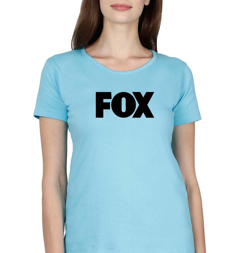 Fox T-Shirt for Women-SkyBlue-Ektarfa.online