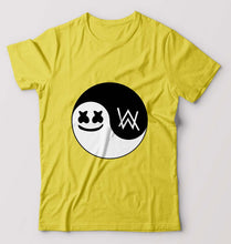Load image into Gallery viewer, alan walker marshmello T-Shirt for Men-Yellow-Ektarfa.online
