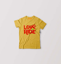 Load image into Gallery viewer, Love to Ride Kids T-Shirt for Boy/Girl-Mustard Yellow-Ektarfa.online
